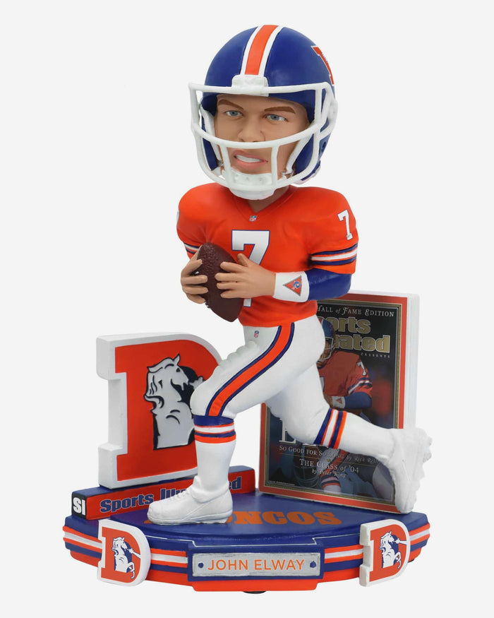 John Elway Denver Broncos A Tribute to Elway Sports Illustrated Cover Bobblehead FOCO - FOCO.com