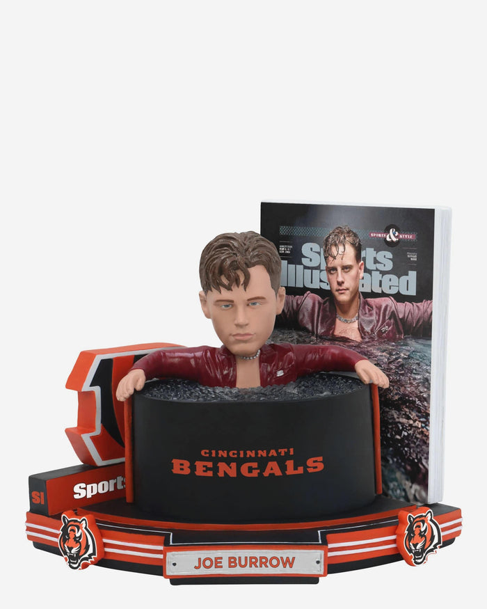 Joe Burrow Cincinnati Bengals Brrr Sports Illustrated Cover Bobblehead FOCO - FOCO.com