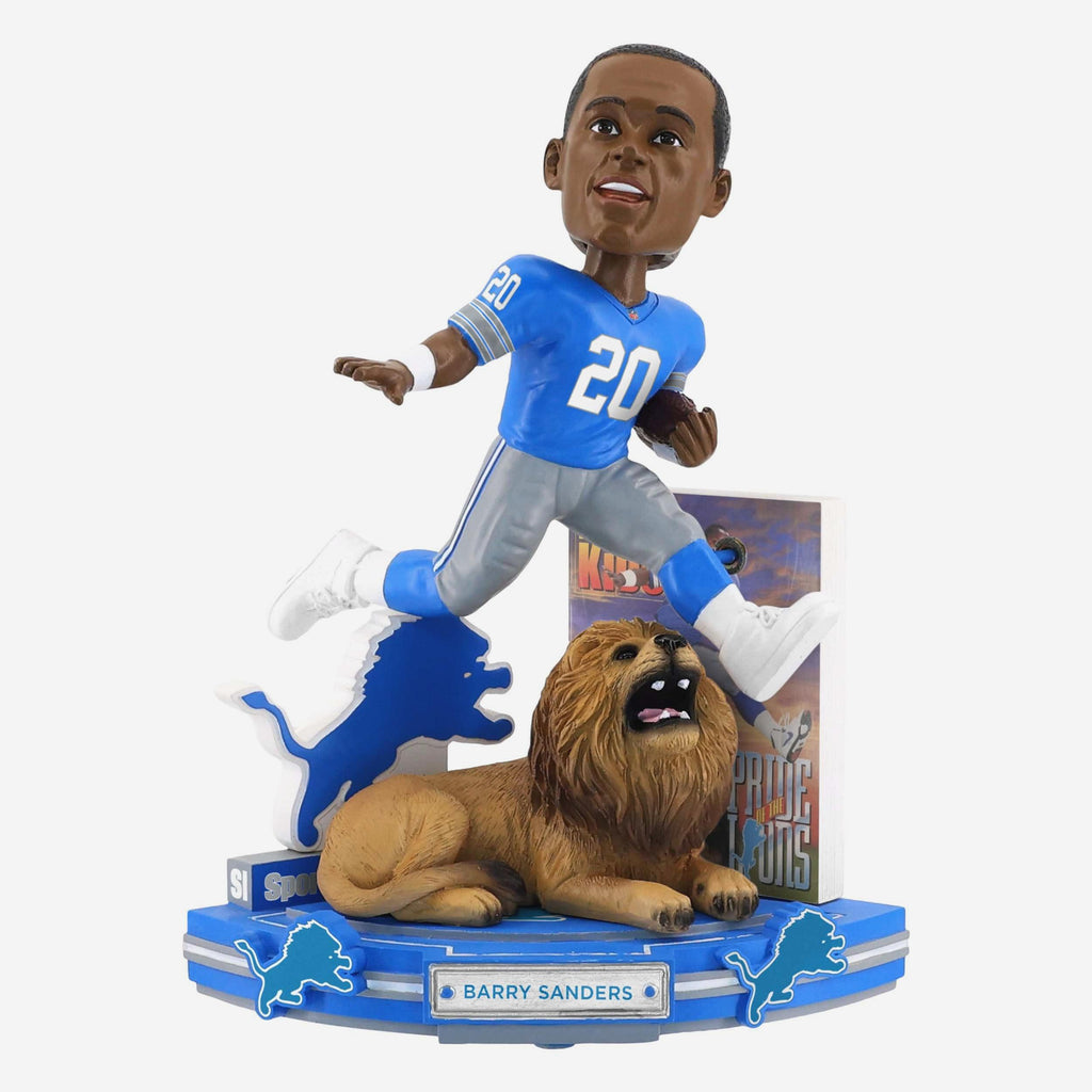 Barry Sanders Detroit Lions Pride of the Lions Sports Illustrated Kids Cover Bobblehead FOCO - FOCO.com