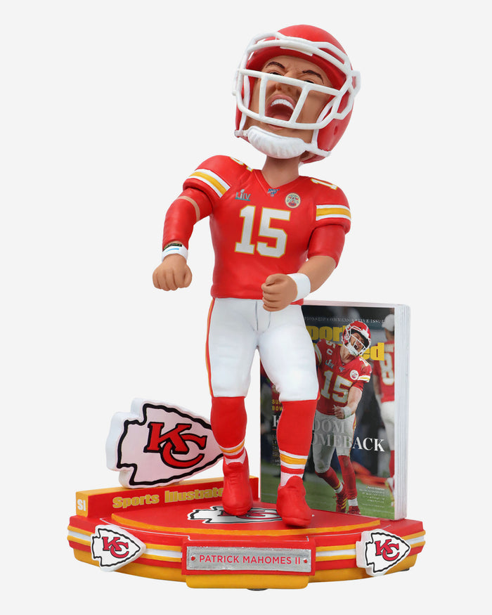 Patrick Mahomes Kansas City Chiefs Kingdom Comeback Sports Illustrated Cover Bobblehead FOCO - FOCO.com