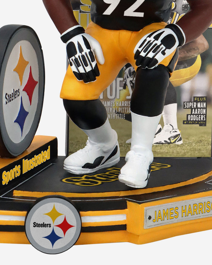 James Harrison Pittsburgh Steelers Men of Steel Sports Illustrated Cover Bobblehead FOCO - FOCO.com