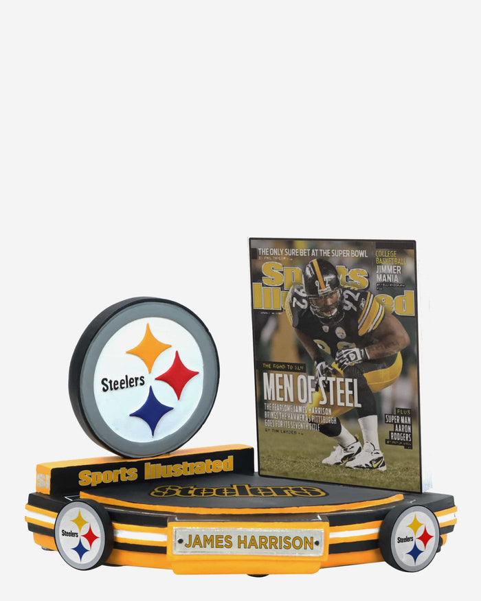 James Harrison Pittsburgh Steelers Men of Steel Sports Illustrated Cover Bobblehead FOCO - FOCO.com