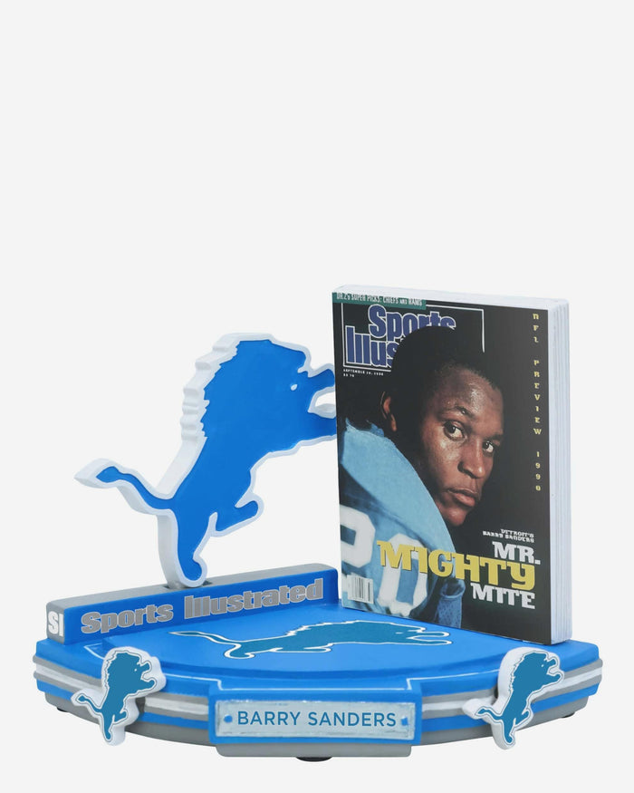 Barry Sanders Detroit Lions Mr Mighty Mite Sports Illustrated Cover Bobblehead FOCO - FOCO.com