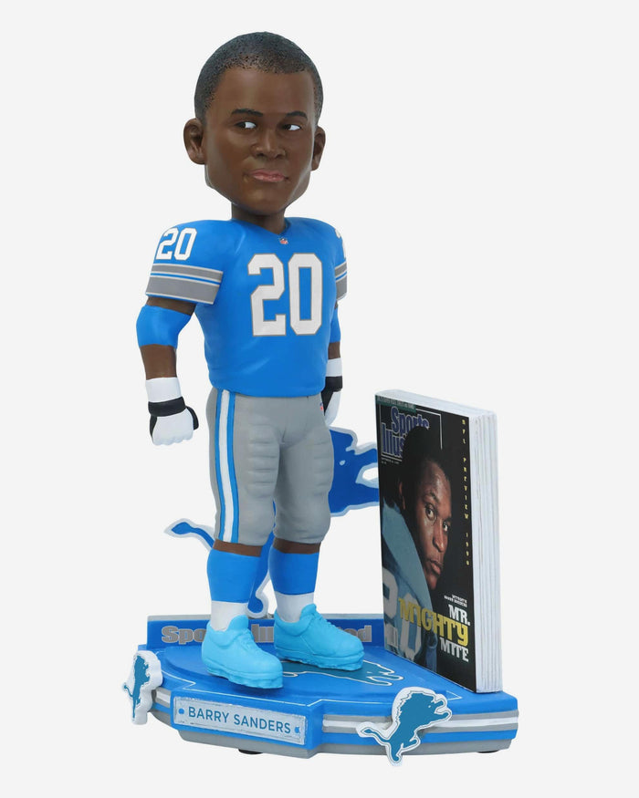Barry Sanders Detroit Lions Mr Mighty Mite Sports Illustrated Cover Bobblehead FOCO - FOCO.com