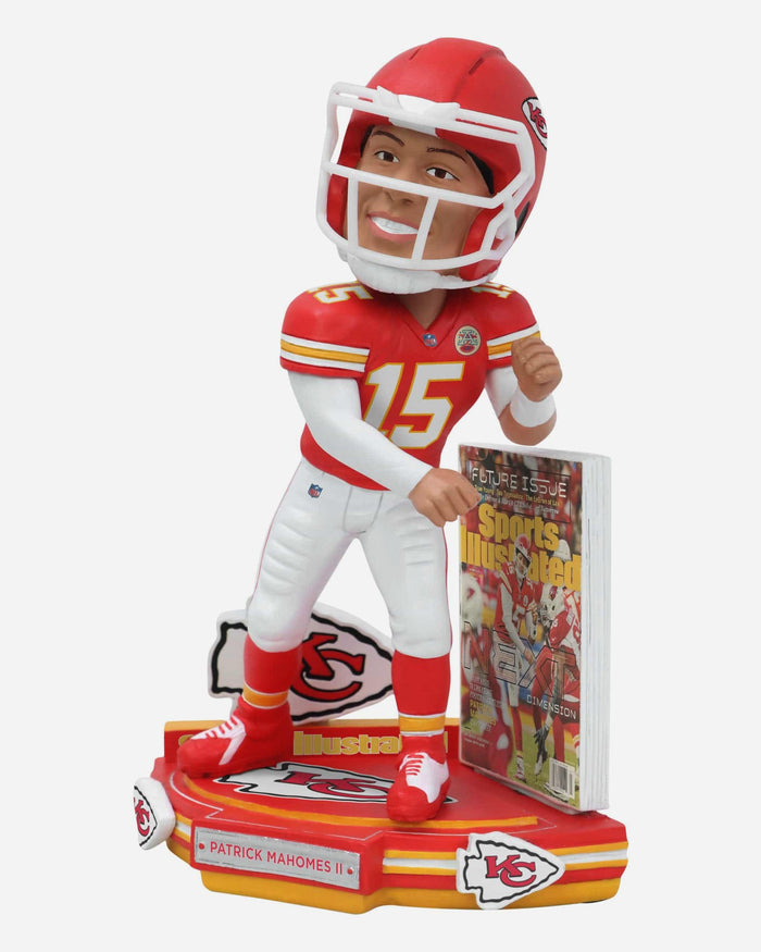 Patrick Mahomes Kansas City Chiefs Next Dimension Sports Illustrated Cover Bobblehead FOCO - FOCO.com