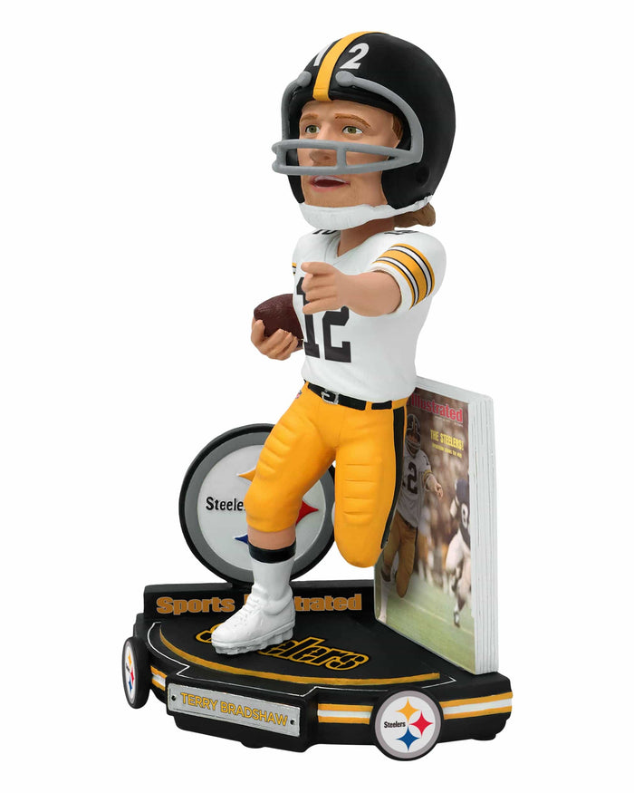 Terry Bradshaw Pittsburgh Steelers Shows the Way Sports Illustrated Cover Bobblehead FOCO - FOCO.com