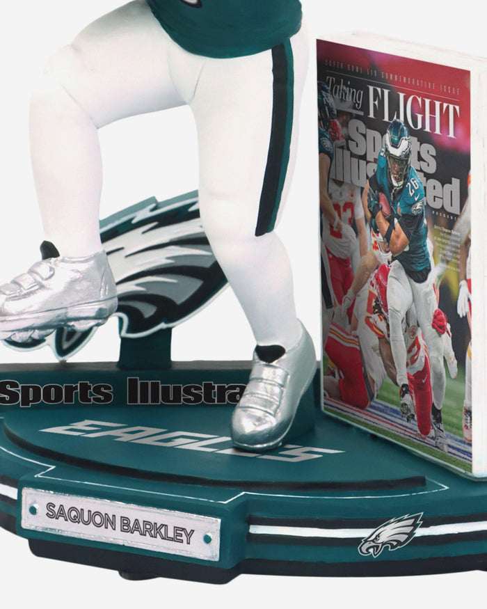 Saquon Barkley Philadelphia Eagles Taking Flight Super Bowl LIX Champions Sports Illustrated Cover Bobblehead FOCO - FOCO.com