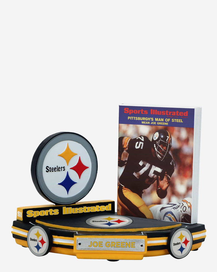 Joe Greene Pittsburgh Steelers Man of Steel Sports Illustrated Cover Bobblehead FOCO - FOCO.com