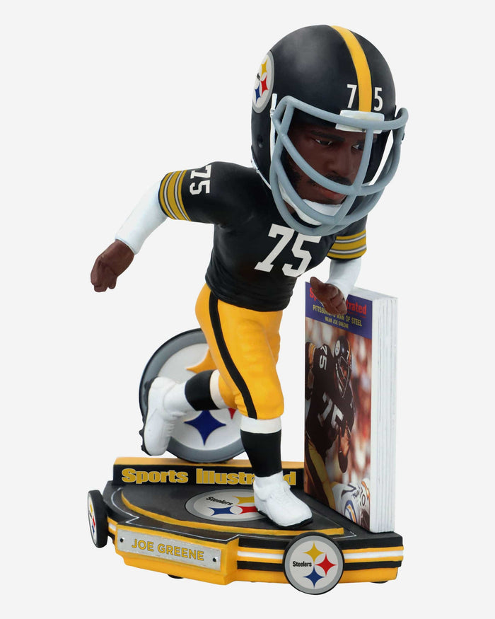 Joe Greene Pittsburgh Steelers Man of Steel Sports Illustrated Cover Bobblehead FOCO - FOCO.com