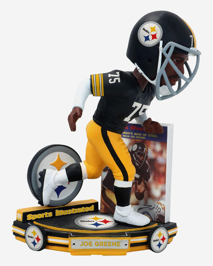 Joe Greene Pittsburgh Steelers Man of Steel Sports Illustrated Cover Bobblehead FOCO - FOCO.com