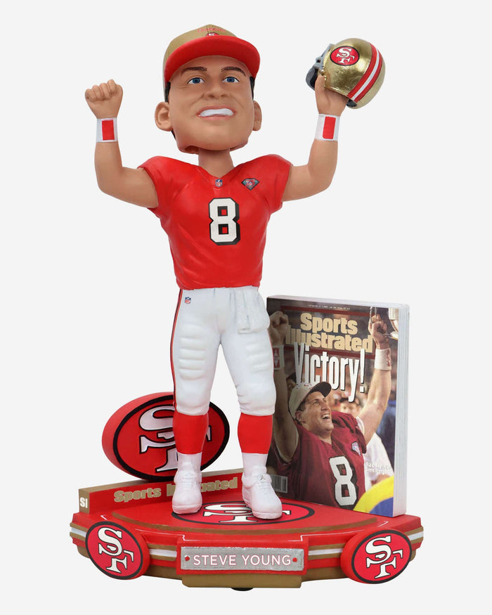 Steve Young San Francisco 49ers Victory Sports Illustrated Cover Bobblehead FOCO - FOCO.com