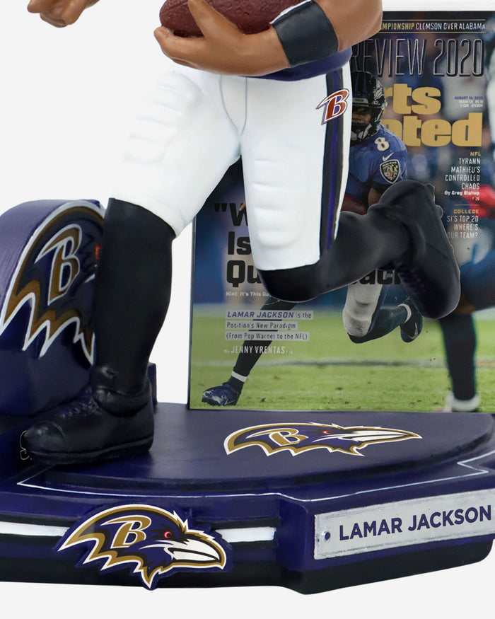 Lamar Jackson Baltimore Ravens What is a Quarterback Sports Illustrated Cover Bobblehead FOCO - FOCO.com