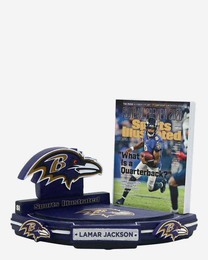 Lamar Jackson Baltimore Ravens What is a Quarterback Sports Illustrated Cover Bobblehead FOCO - FOCO.com