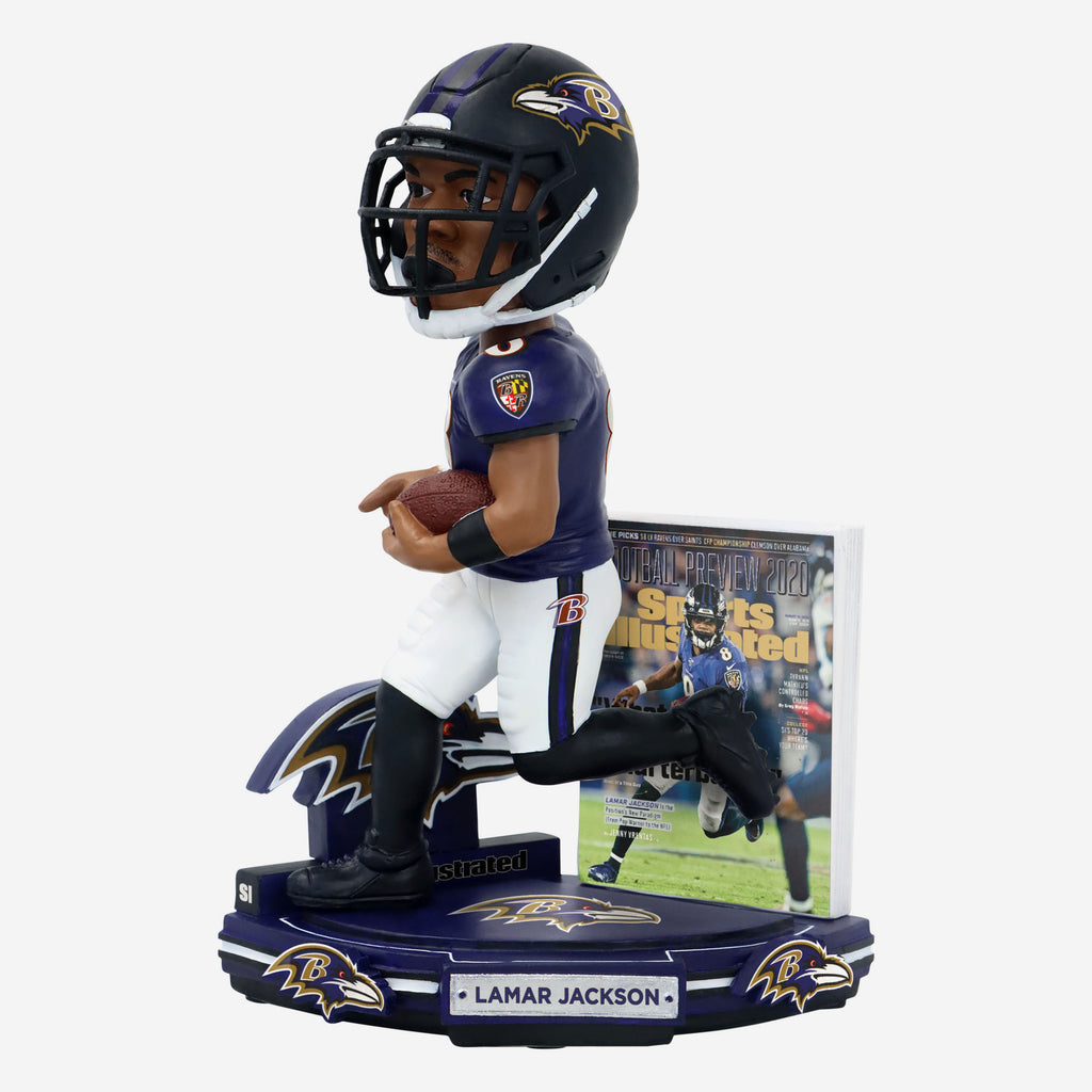 Lamar Jackson Baltimore Ravens What is a Quarterback Sports Illustrated Cover Bobblehead FOCO - FOCO.com