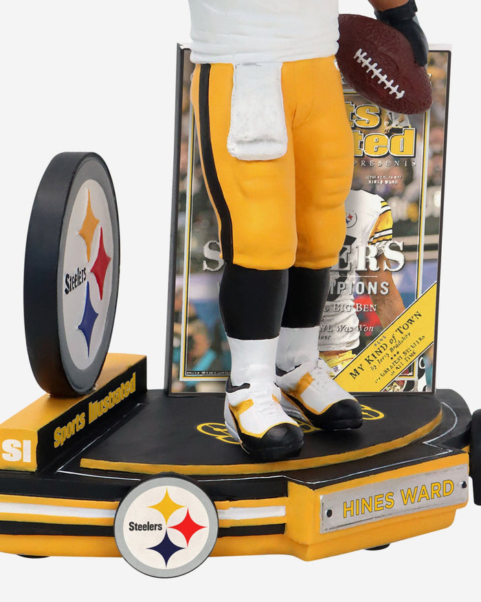 Hines Ward Pittsburgh Steelers XL World Champions Sports Illustrated Cover Bobblehead FOCO - FOCO.com