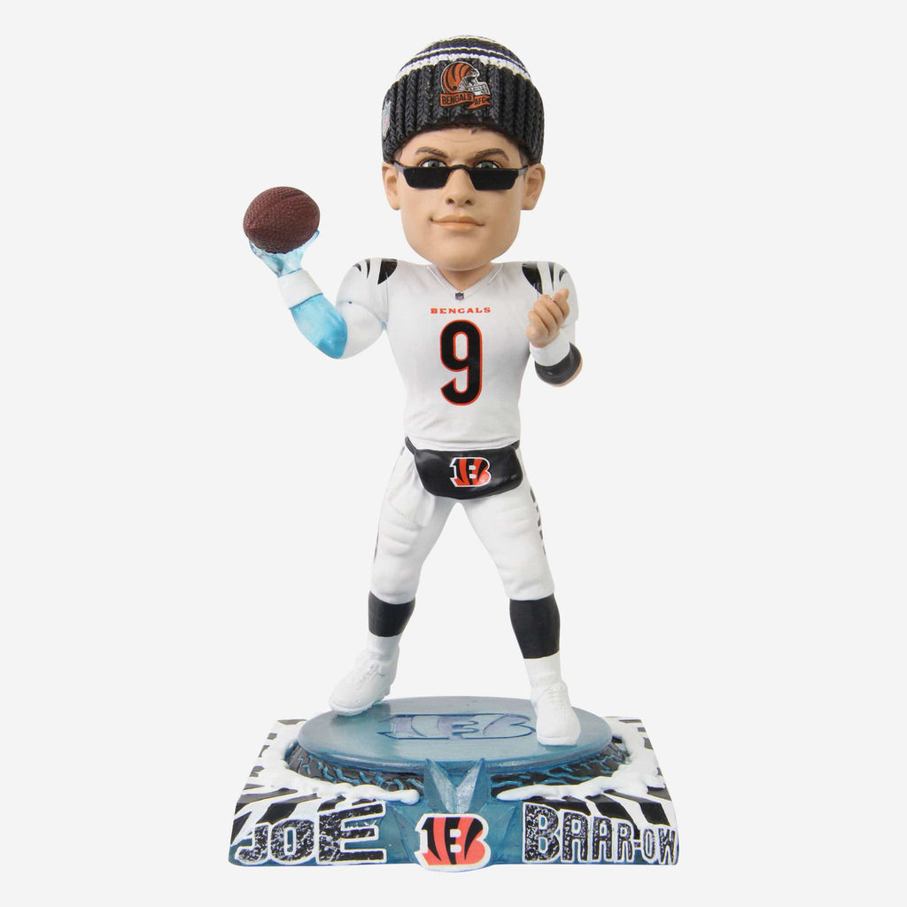 Joe Burrow Cincinnati Bengals Brrr-ow Bobblehead FOCO - FOCO.com