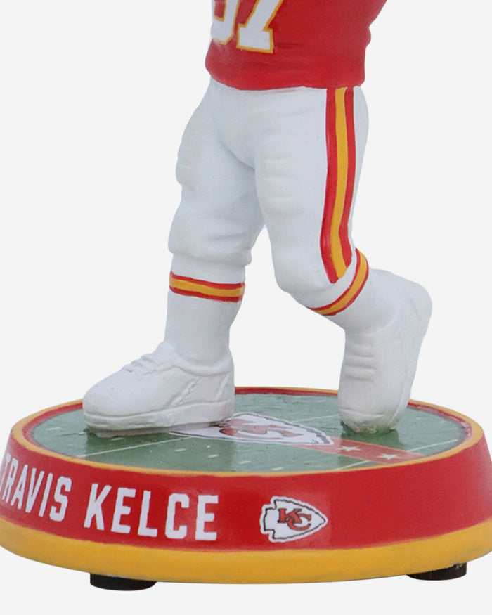 Travis Kelce Kansas City Chiefs Field Stripe Mini Bighead Bobblehead FOCO - FOCO.com