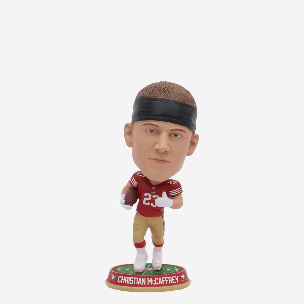 Christian McCaffrey San Francisco 49ers Field Stripe Mini Bighead Bobblehead FOCO - FOCO.com