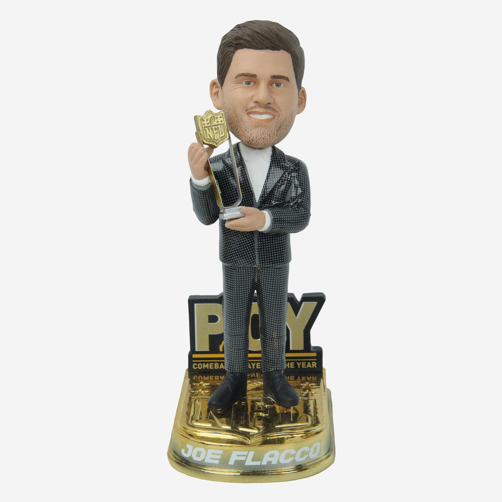 Joe Flacco Cleveland Browns 2023 NFL Comeback Player of the Year Bobblehead FOCO - FOCO.com