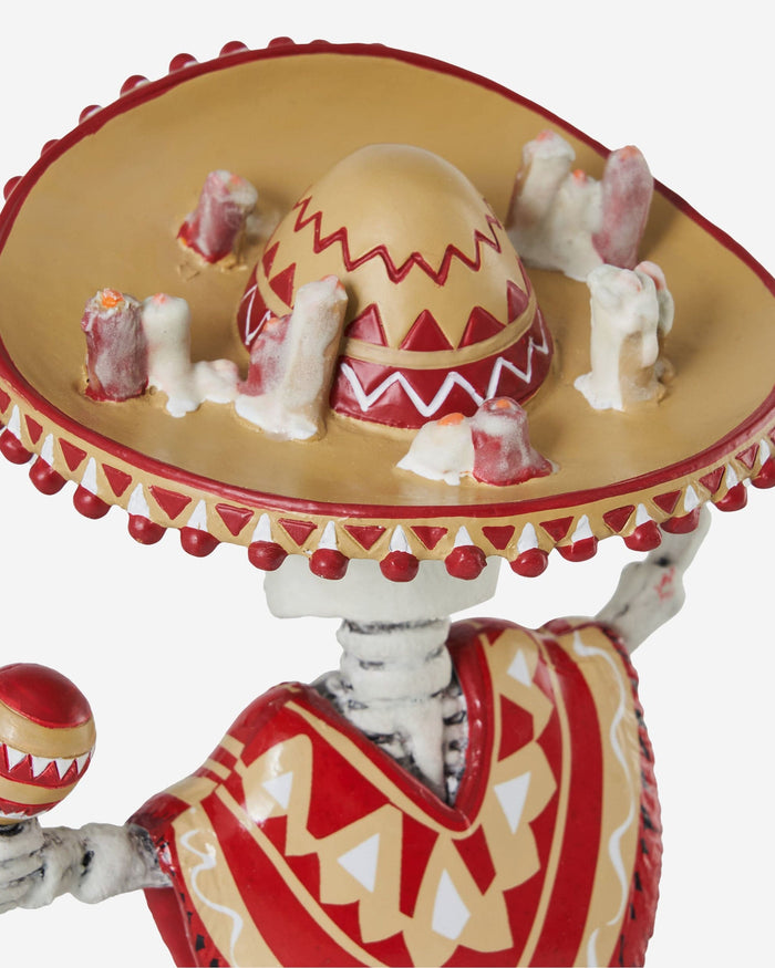 San Francisco 49ers Calavera Glow in the Dark Bobblehead FOCO - FOCO.com