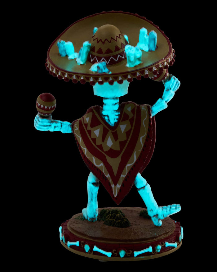 San Francisco 49ers Calavera Glow in the Dark Bobblehead FOCO - FOCO.com