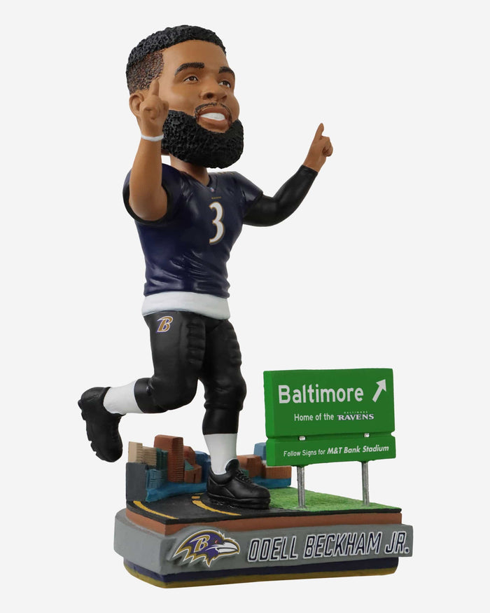 Odell Beckham Jr Baltimore Ravens Next Stop Bobblehead FOCO - FOCO.com