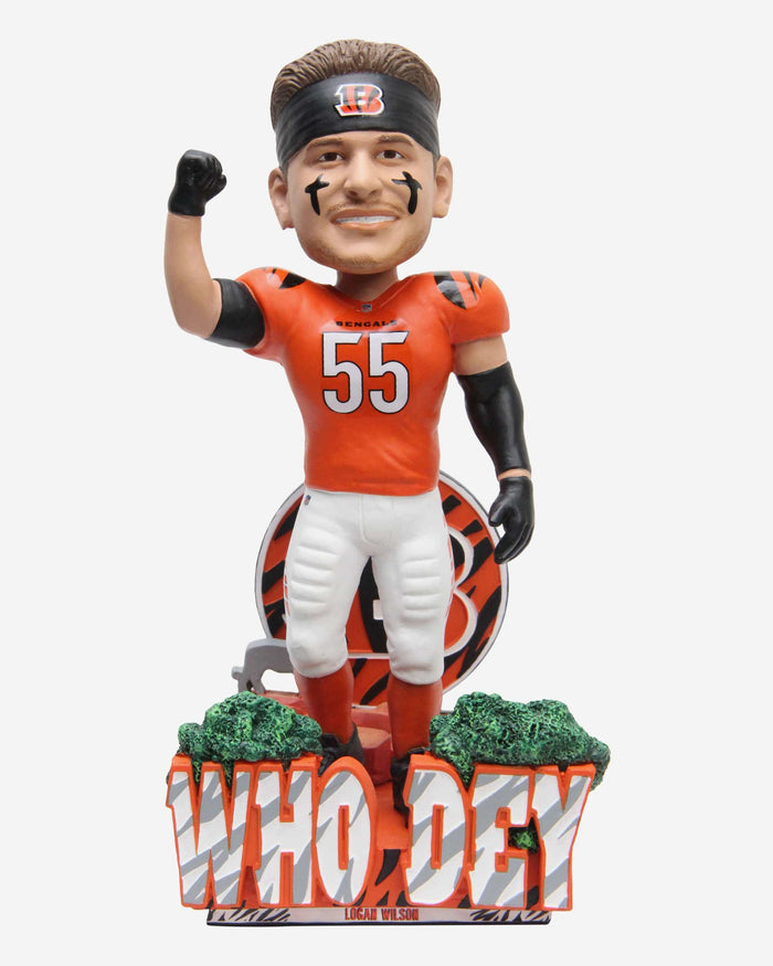 Logan Wilson Cincinnati Bengals Who Dey Bobblehead FOCO - FOCO.com