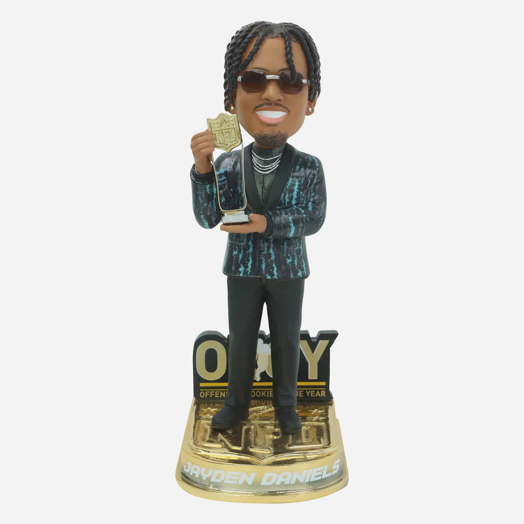 Jayden Daniels Washington Commanders 2024 NFL Offensive Rookie of the Year Bobblehead FOCO - FOCO.com