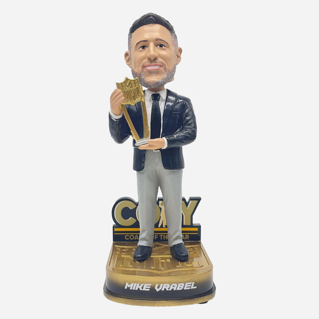 Mike Vrabel New England Patriots 2025 NFL Coach of the Year Bobblehead FOCO - FOCO.com