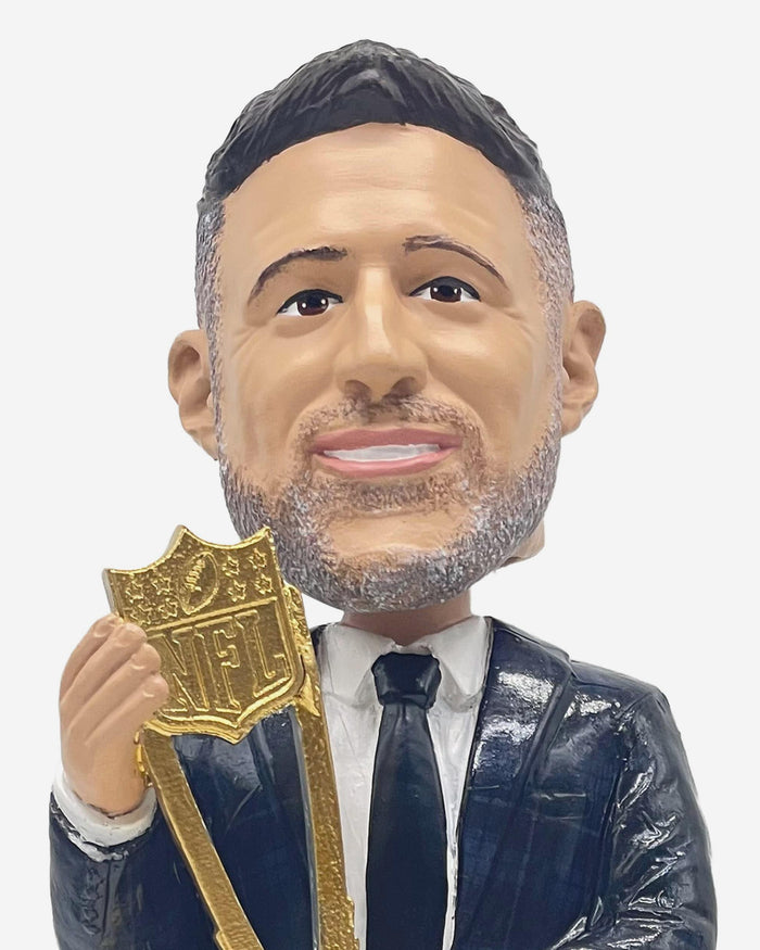 Mike Vrabel New England Patriots 2025 NFL Coach of the Year Bobblehead FOCO - FOCO.com
