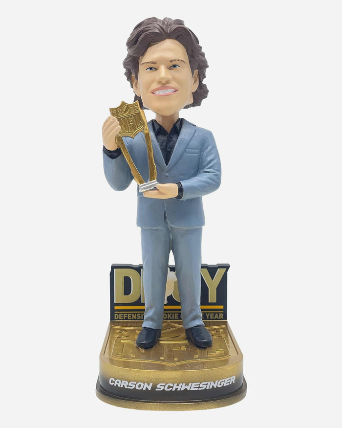 Carson Schwesinger Cleveland Browns 2025 NFL Defensive Rookie of the Year Bobblehead FOCO - FOCO.com