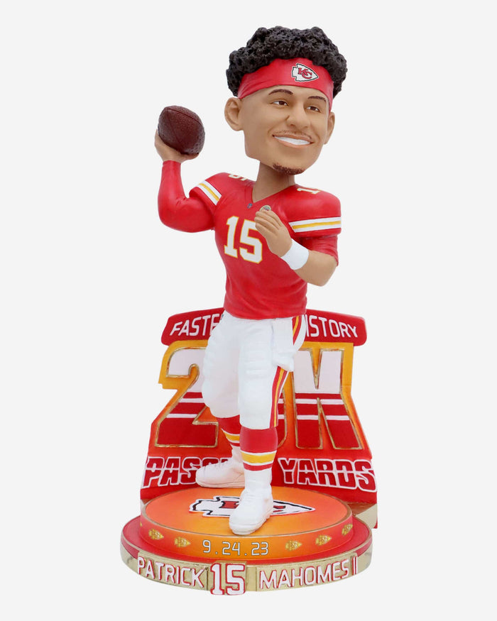 Patrick Mahomes Kansas City Chiefs 25,000 Passing Yards Milestone Bobblehead FOCO - FOCO.com