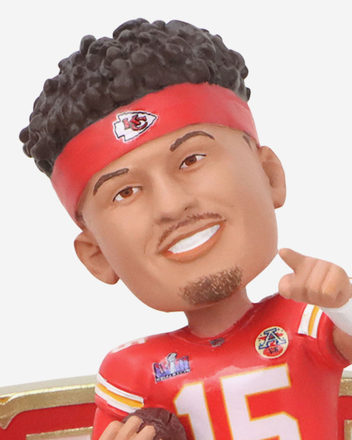 Patrick Mahomes Kansas City Chiefs 3x Super Bowl MVP Bobblehead FOCO - FOCO.com