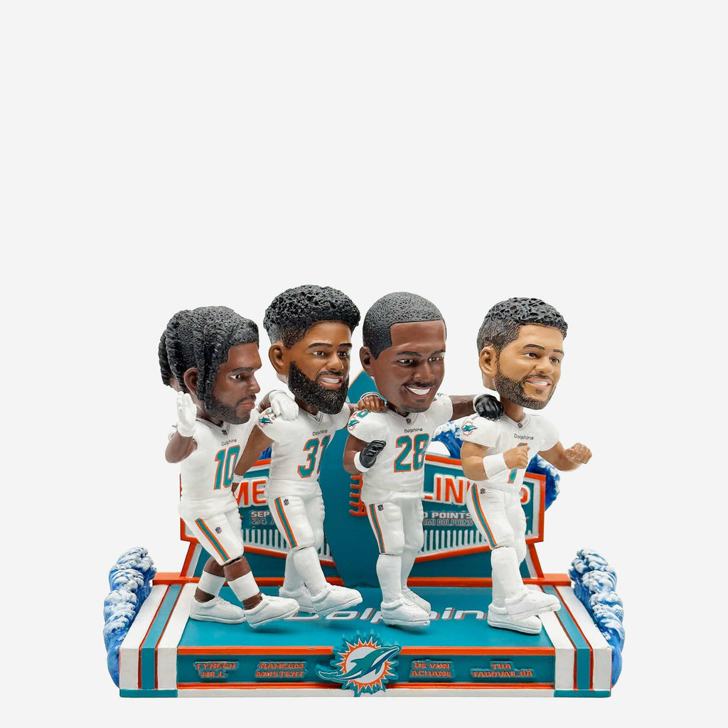 Miami Dolphins 70 Points Celebration Mini Bobblehead Scene FOCO - FOCO.com