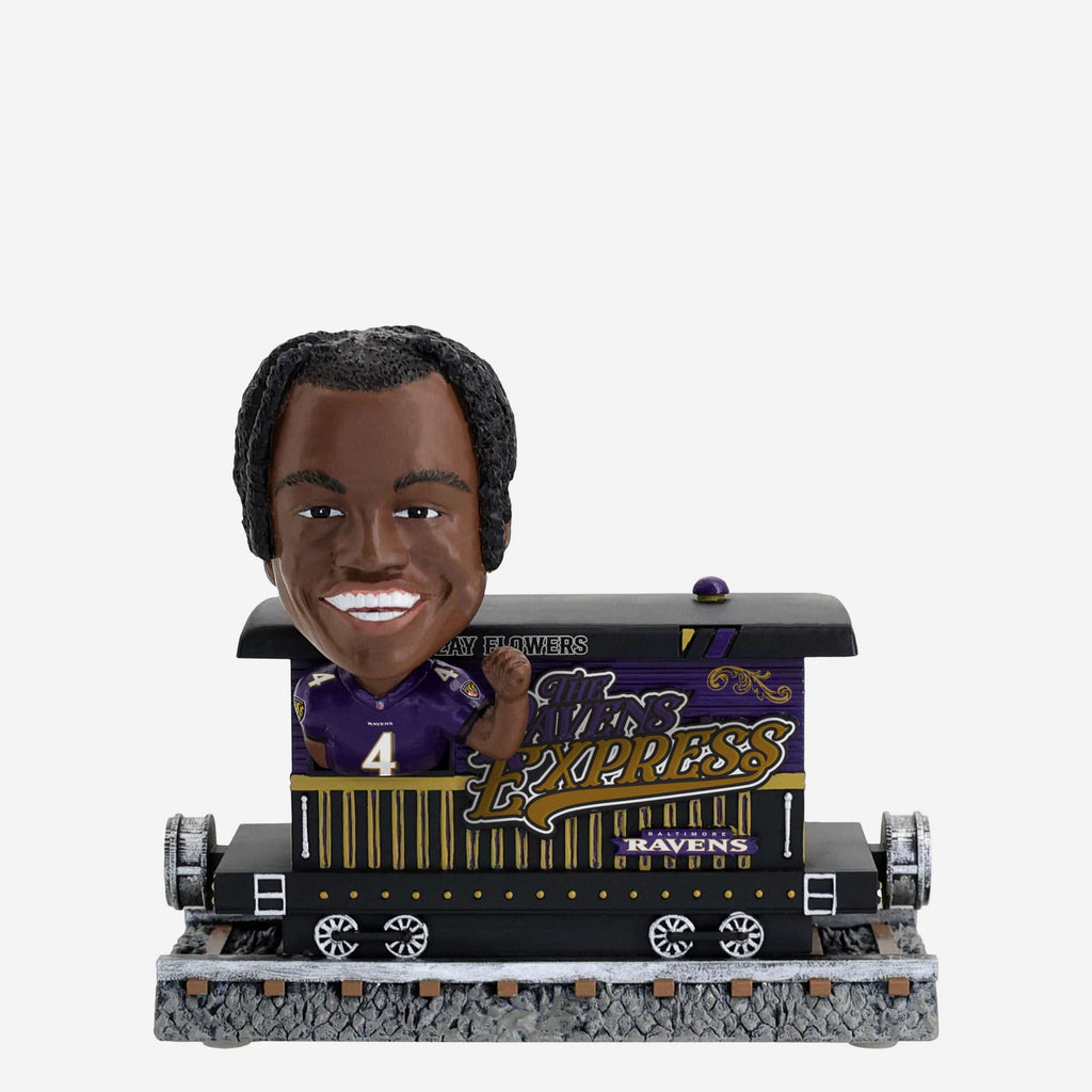 Zay Flowers Baltimore Ravens Express Train Bobblehead FOCO - FOCO.com