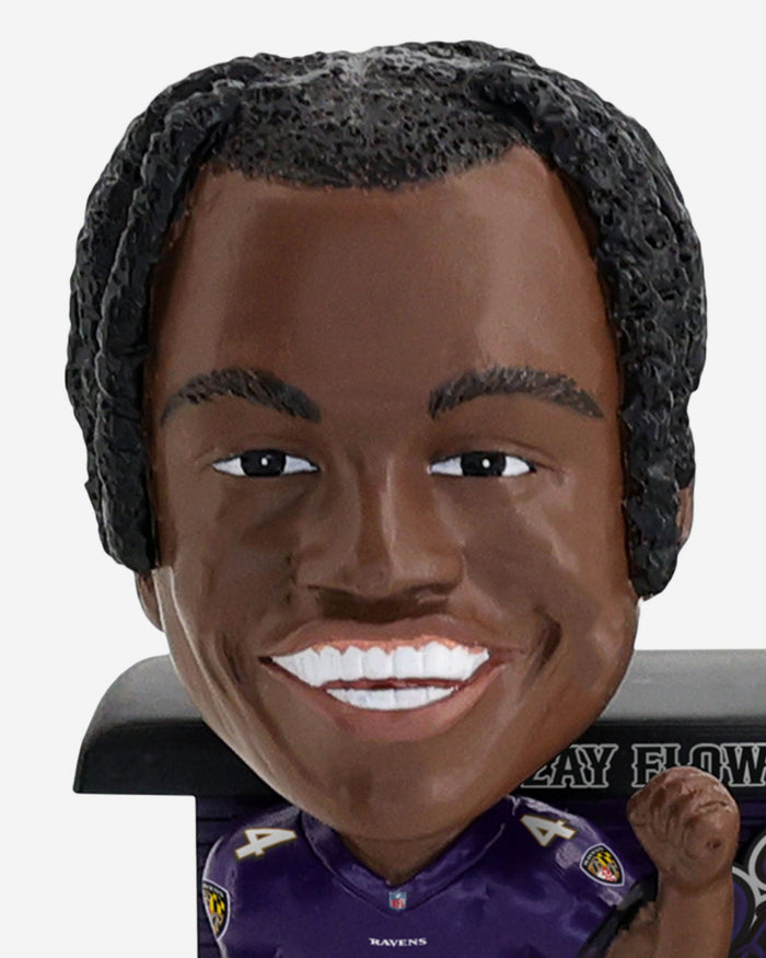 Zay Flowers Baltimore Ravens Express Train Bobblehead FOCO - FOCO.com