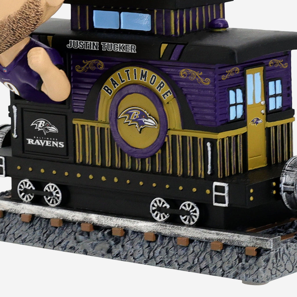 Justin Tucker Baltimore Ravens Express Train Bobblehead FOCO