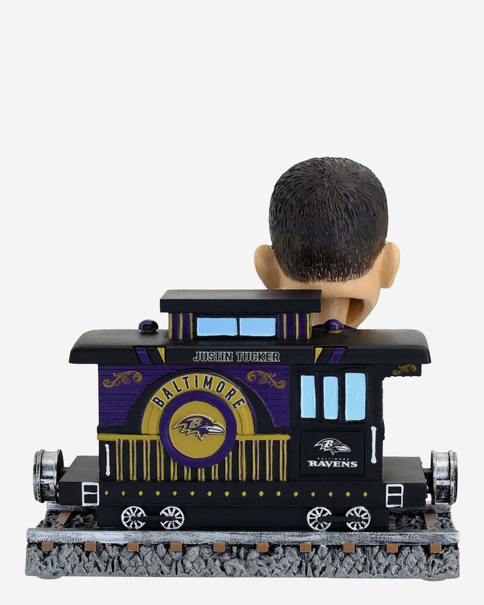 Justin Tucker Baltimore Ravens Express Train Bobblehead FOCO - FOCO.com