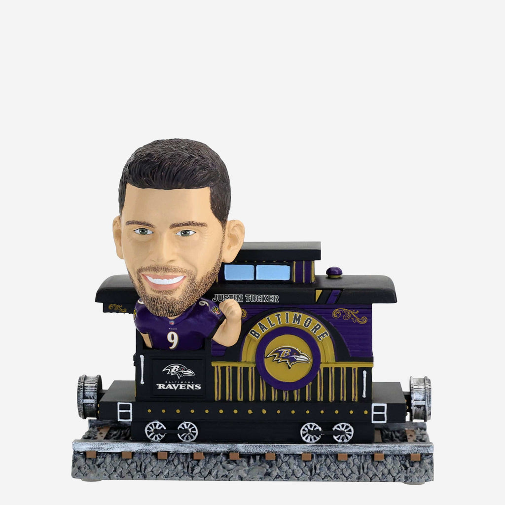 Justin Tucker Baltimore Ravens Express Train Bobblehead FOCO - FOCO.com