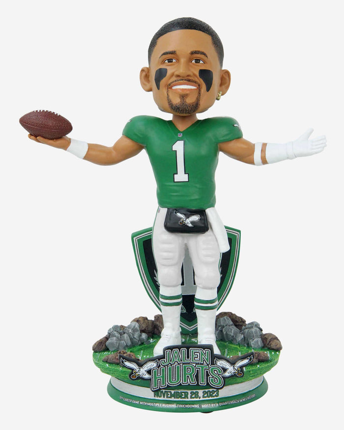 Jalen Hurts Philadelphia Eagles Game-Winning Touchdown Bobblehead FOCO - FOCO.com