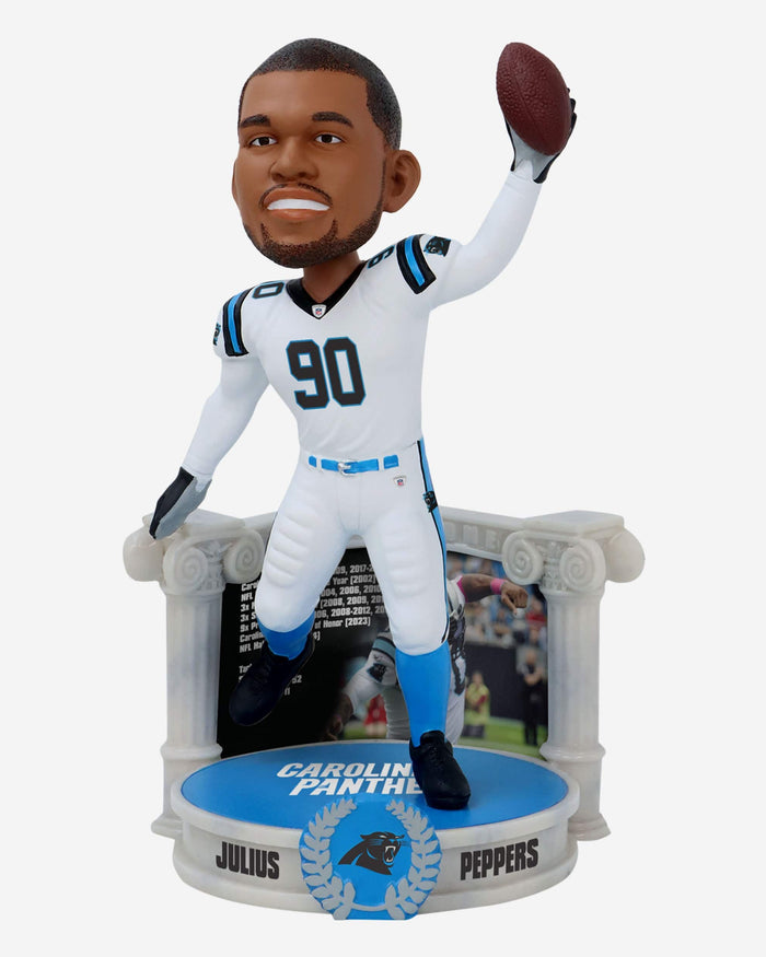 Julius Peppers Carolina Panthers Career Retrospective Bobblehead FOCO - FOCO.com