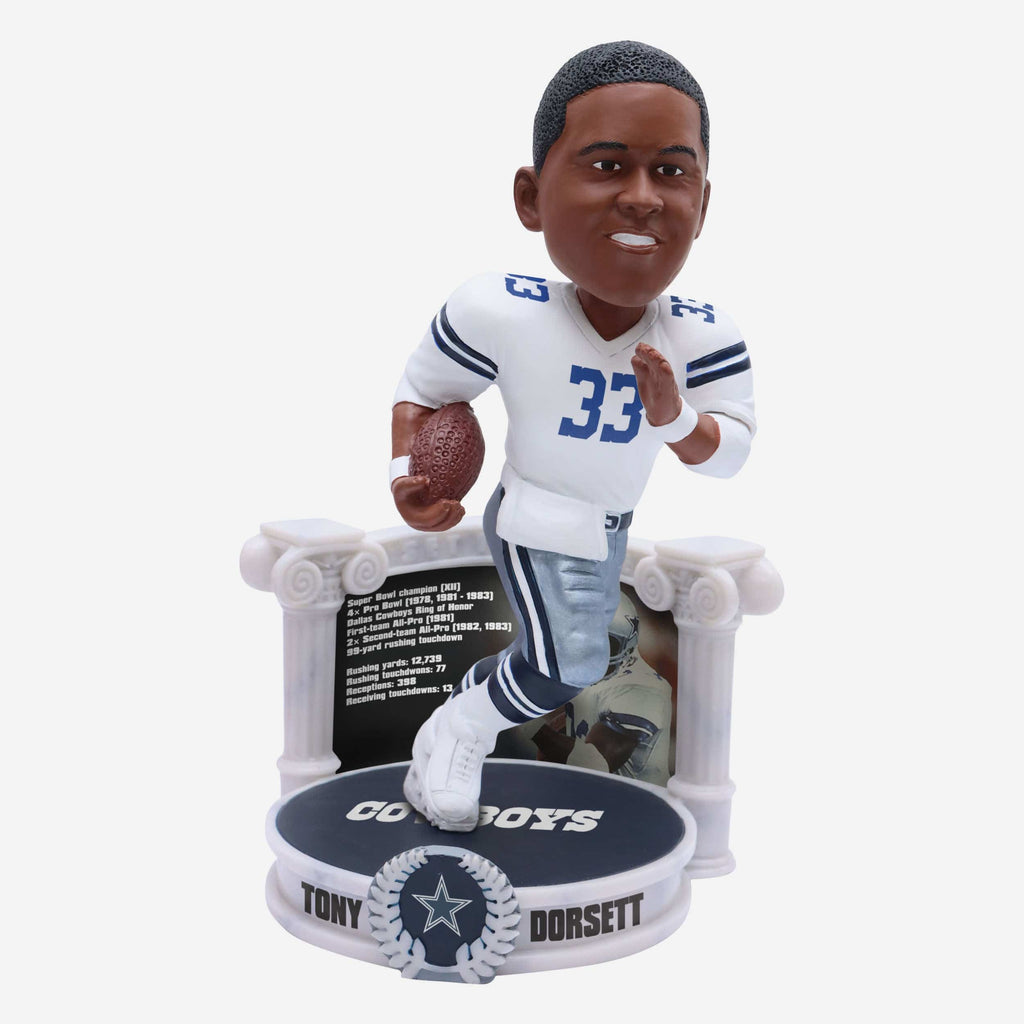 Tony Dorsett Dallas Cowboys Career Retrospective Bobblehead FOCO - FOCO.com