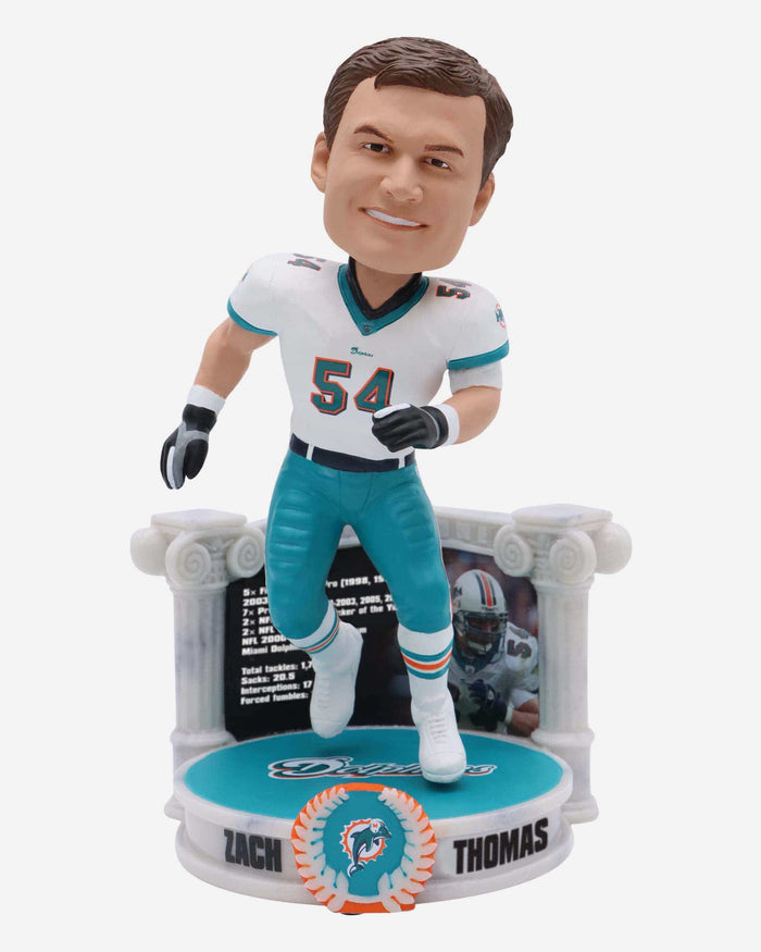 Zach Thomas Miami Dolphins Career Retrospective Bobblehead FOCO - FOCO.com