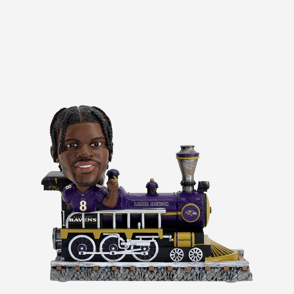 Lamar Jackson Baltimore Ravens Express Train Bobblehead FOCO - FOCO.com