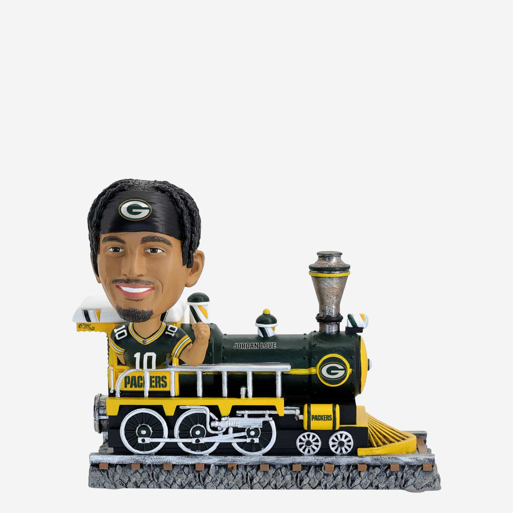 Jordan Love Green Bay Packers Express Train Bobblehead FOCO - FOCO.com