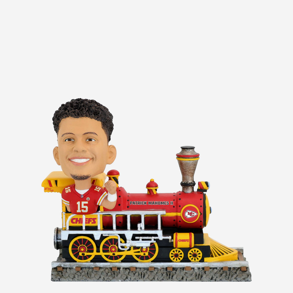 Patrick Mahomes Kansas City Chiefs Express Train Bobblehead FOCO - FOCO.com