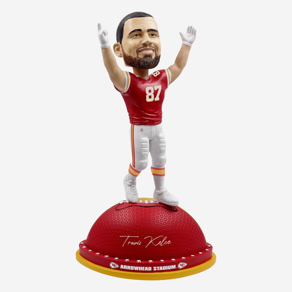 Travis Kelce Kansas City Chiefs Magnetic Stadium Base Bobblehead FOCO - FOCO.com