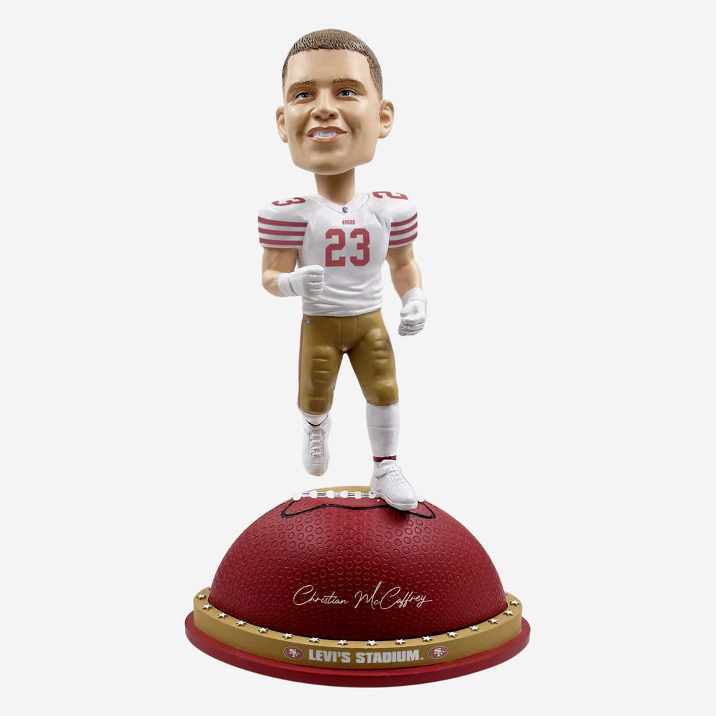 Christian McCaffrey San Francisco 49ers Magnetic Stadium Base Bobblehead FOCO - FOCO.com