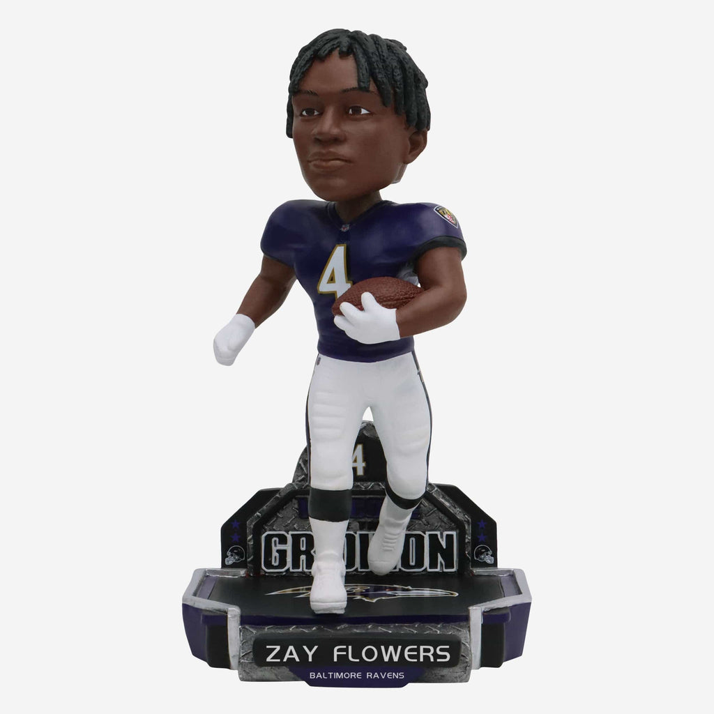 Zay Flowers Baltimore Ravens NFL 2023 Rookie Series Bobblehead FOCO - FOCO.com
