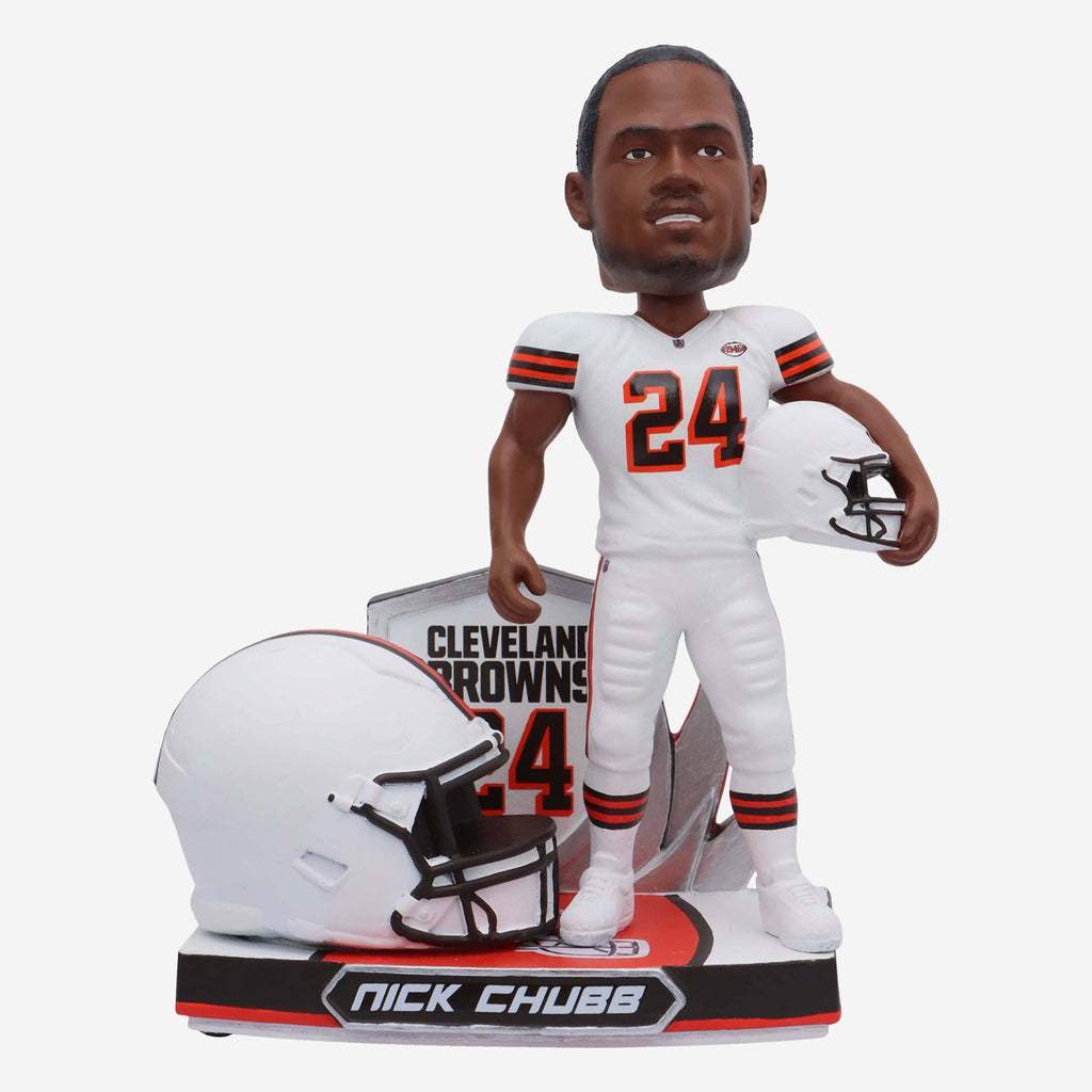 Nick Chubb Cleveland Browns 2023 Alternate Helmet Bobblehead FOCO - FOCO.com